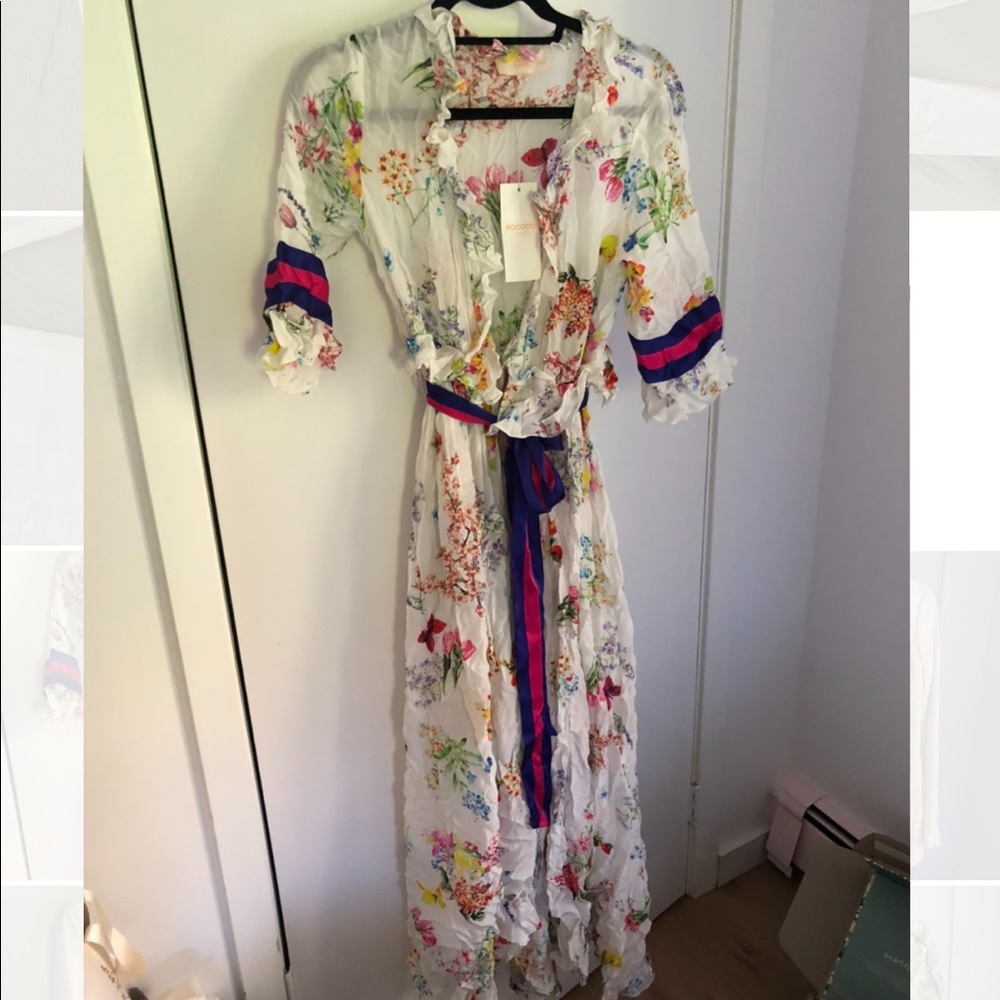 Rococo Sand Floral Kaftan